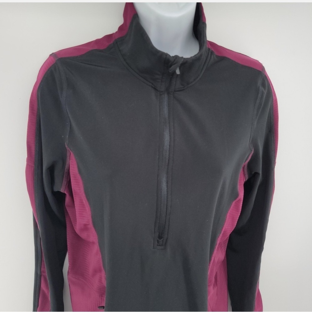 Champion 1/2 Zip Activewear Long Sleeve Pullover Sz XXL red /black workout gym